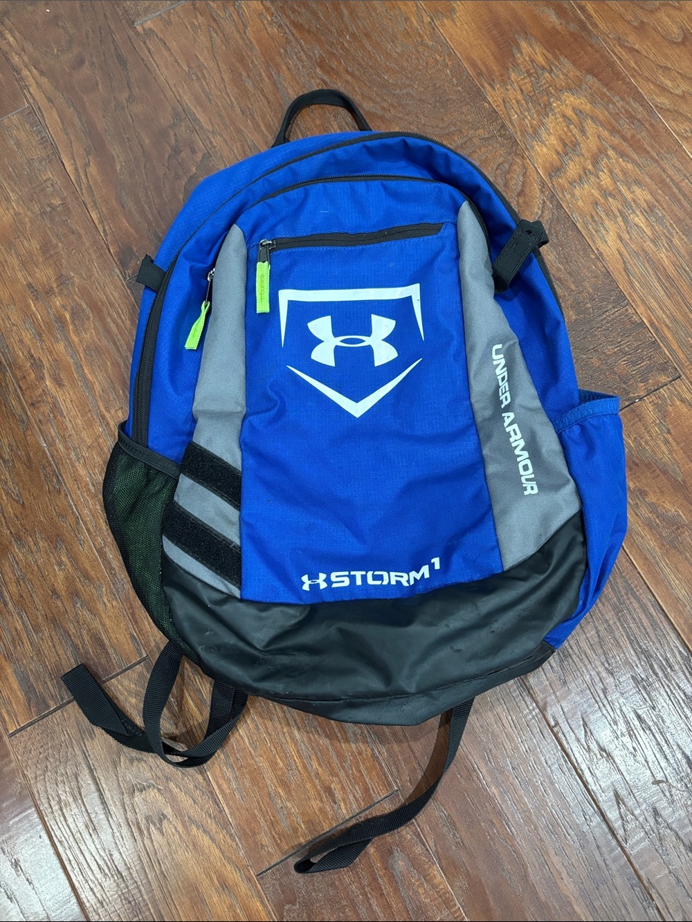 Under Armour Blue and Gray Storm 1 Men's Backpack with Black Base